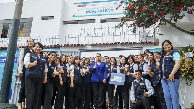 Foto 3 de Ministro César Vásquez inauguró un nuevo Centro de Salud Mental Comunitaria en el distrito de Magdalena del Mar