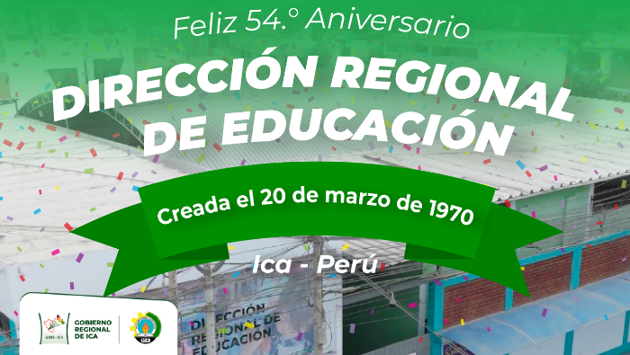 Feliz Aniversario Dirección Regional de Educación
