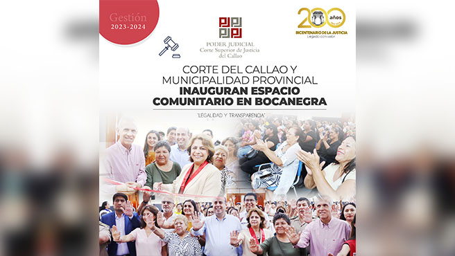 Corte del Callao y Municipalidad Provincial inauguran Espacio Comunitario en Bocanegra para atender a mujeres víctimas de violencia