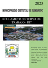 Vista preliminar de documento Reglamento Interno de Trabajo Huimbayoc  2023