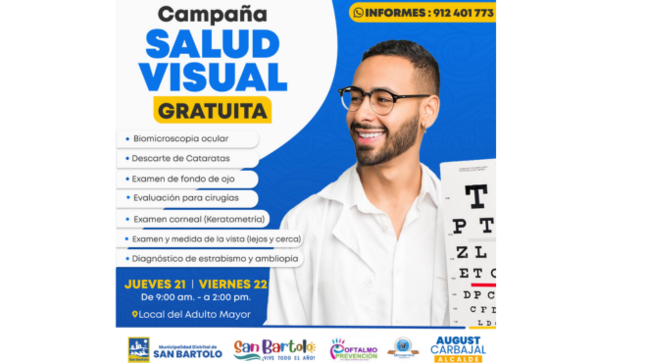  ¡Campaña Gratuita de Salud Visual en San Bartolo! 