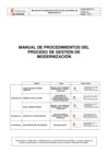 Vista preliminar de documento MP-SIG-16 MAPRO del Proceso de Gestión de Modernización