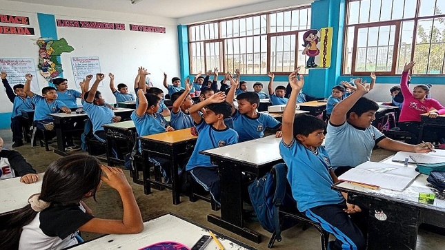 Jornada de sensibilización en seguridad vial llegó a la institución educativa N° 20389 