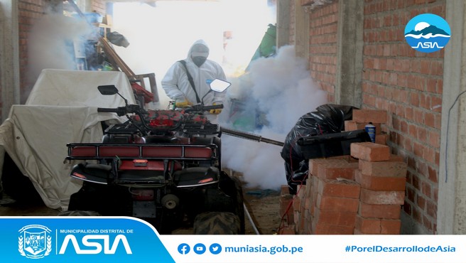 La Municipalidad Distrital de Asia a través de la Sub Gerencia de Gestión Ambiental continua con el plan de fumigación en todo el distrito, con la finalidad de erradicar el zancudo trasmisor del dengue.
De esta manera, el alcalde Isaías Alcántara Malásquez continúa trabajando por nuestro distrito y manteniendo el compromiso de velar por la salud e integridad de nuestros vecinos.
#MunicipalidadDistritalDeAsia
#PorelDesarrollodeAsia
#IsaiasAlcantaraAlcaldedeAsia