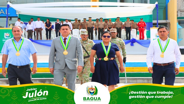 Ceremonia Plena Cívico Patriótica en Bagua 3