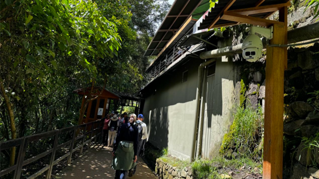 Cámaras de vigilancia en Machupicchu