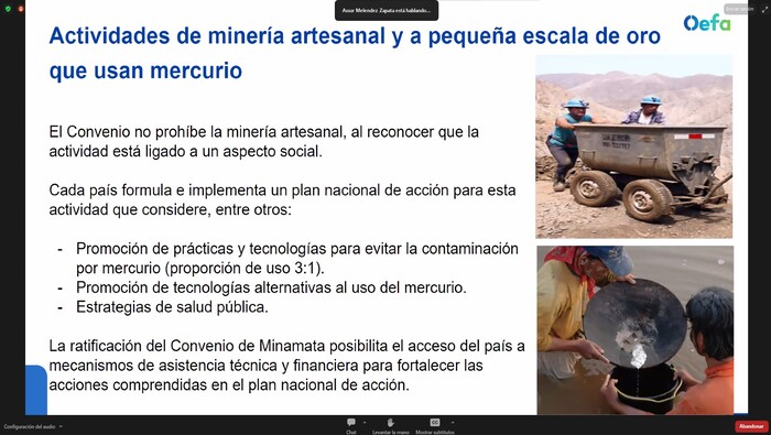 Sesión Final del Curso Virtual de Fiscalización Ambiental en Minería
