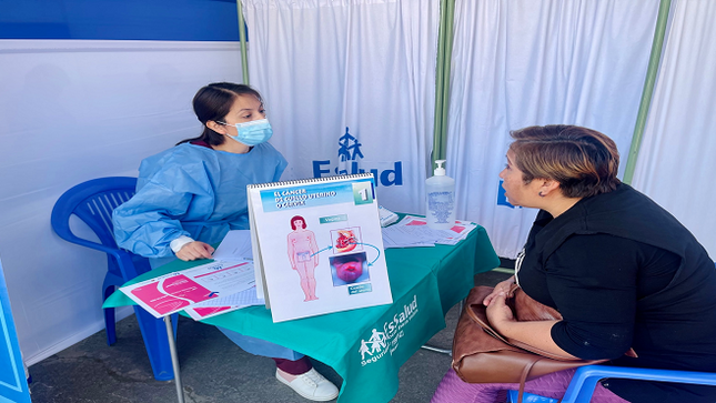 EsSalud Cajamarca organiza campaña de despistaje de cáncer de cuello uterino y mama