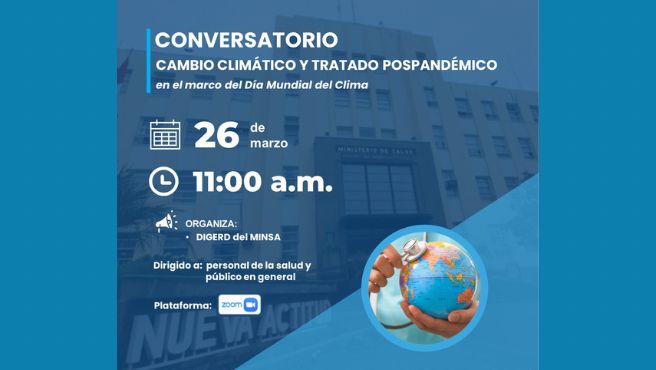 Especialistas internacionales y nacionales abordarán los retos del cambio climático a la salud y sus posibles soluciones