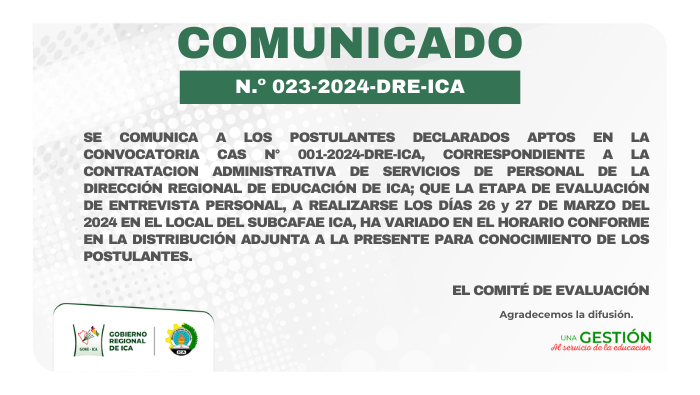 Comunicado