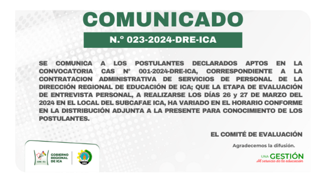 Comunicado