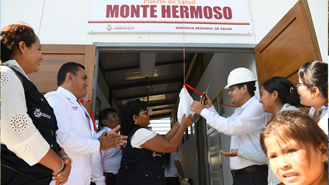Gobernador regional inauguró puestos de salud en Mochumí y Mórrope por un valor de un millón 671,000 soles