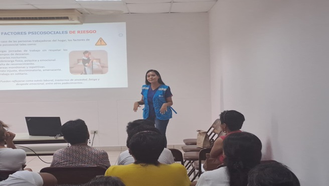 DRTPE Piura ofreció capacitación a Sindicalizadas al Sindicato de Trabajadores/as del Hogar de Piura - SINTTRAHODP