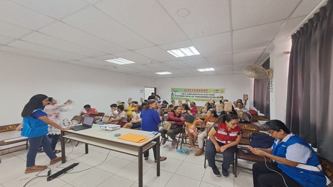 DRTPE Piura ofreció capacitación a Sindicalizadas al Sindicato de Trabajadores/as del Hogar de Piura - SINTTRAHODP