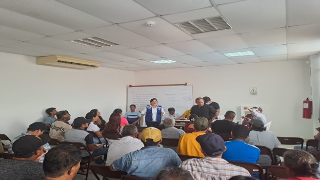 DRTPE Piura ofreció capacitación de orientación a Sindicalizados de la Federación de Construcción Civil de Piura