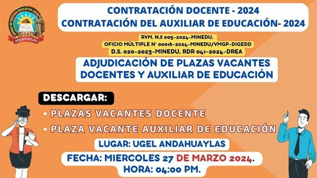 Contratacion docente 2024 adjudicacion 26032024