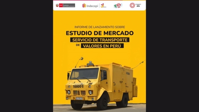 El Indecopi anuncia estudio para promover la competencia en el mercado de transporte de valores