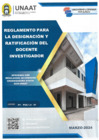 Vista preliminar de documento Reglamento designacion y ratificacion docente investigador