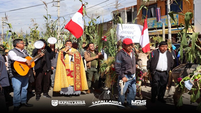 ¡¡ Domingo de Ramos, Sapallanga se viste de tradición y devoción !!