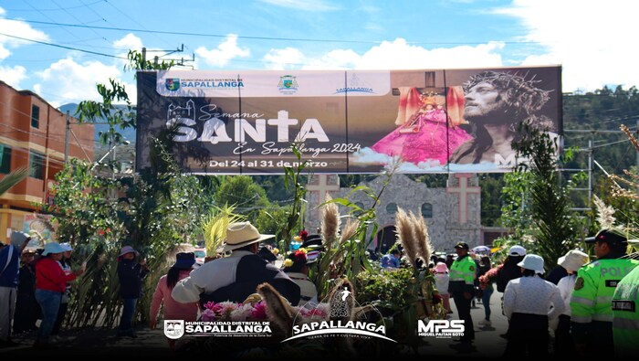 ¡¡ Domingo de Ramos, Sapallanga se viste de tradición y devoción !!
