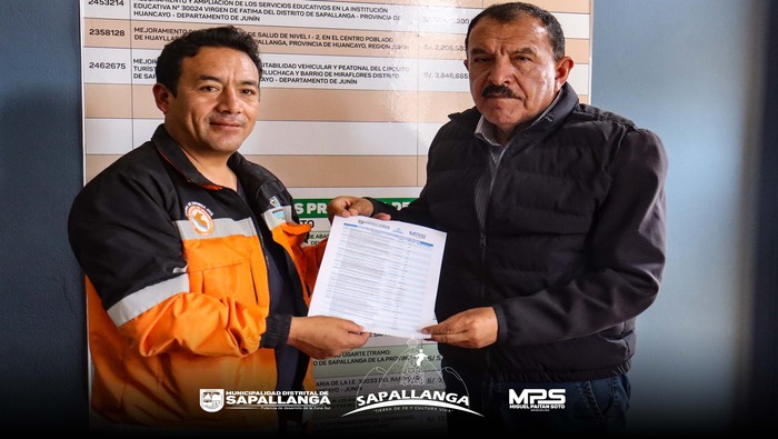 Alcalde de Sapallanga Recibe visita de Congresista, que impulsa el Huaylarsh ante la UNESCO