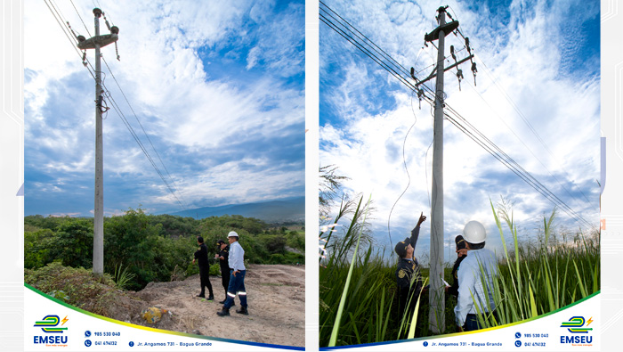 EMSEU S.A.C, restablece servicio interrumpido por robo del conductor eléctrico de media tensión.
