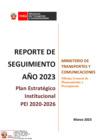 Vista preliminar de documento REPORTE DE SEGUIMIENTO ANUAL DEL PEI 2020-2026 CORRESPONDIENTE AL AÑO 2023