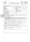 Vista preliminar de documento FORMATO PERFIL DE PUESTO PROCESO CAS N° 15