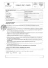 Vista preliminar de documento FORMATO PERFIL DE PUESTO PROCESO CAS N° 22