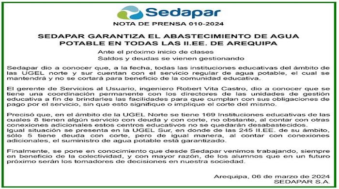 Nota de prensa 010-2024