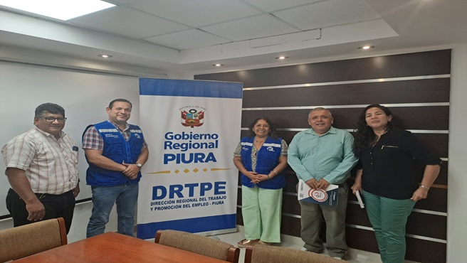 En la DRTPE Piura se llevo a cabo reunieron de coordinación con el Dr. José Eduardo Olaya Ramos y trabajadores Municipalidad Distrital de Morropón.