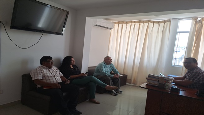 En la DRTPE Piura se llevo a cabo reunieron de coordinación con el Dr. José Eduardo Olaya Ramos y trabajadores Municipalidad Distrital de Morropón.