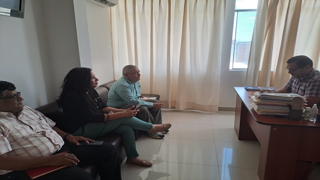 En la DRTPE Piura se llevo a cabo reunieron de coordinación con el Dr. José Eduardo Olaya Ramos y trabajadores Municipalidad Distrital de Morropón.
