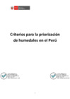 Vista preliminar de documento ANEXO RM. 101-2024-MINAM - CRITERIOS PARA LA PRIORIZACION DE HUMEDALES EN EL PERU