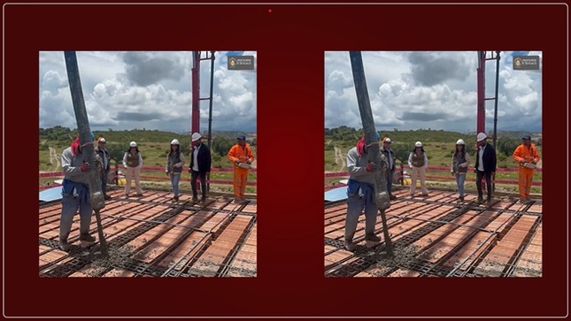 Techado de la obra "Mejoramiento del Servicio de Accesibilidad del Campus Universitario de la Universidad Nacional San Cristóbal de Huamanga