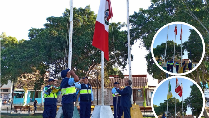 Izamiento de banderas 