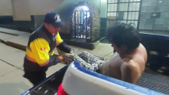 Serenazgo capturó a sujeto que agredió físicamente a su familia en el barrio Piura