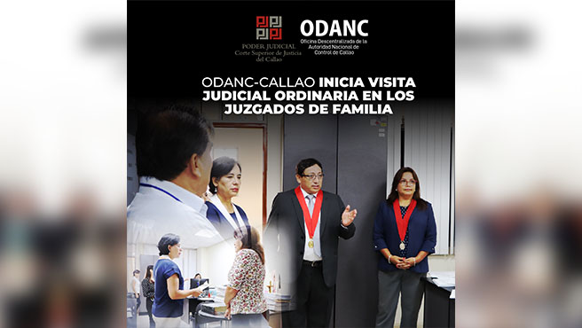 ODANC-Callao inicia visita judicial ordinaria en los Juzgados de Familia