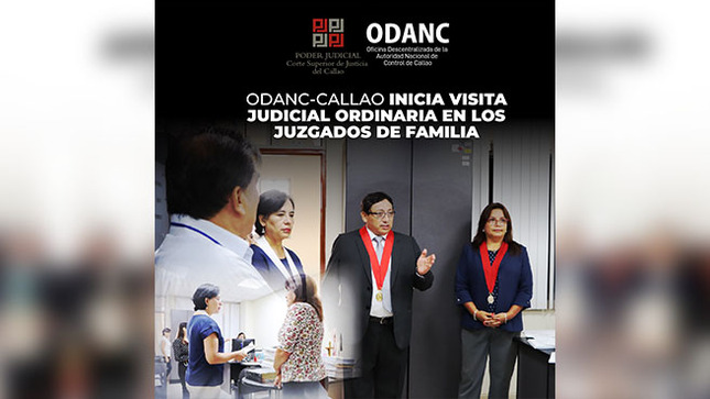 ODANC-Callao inicia visita judicial ordinaria en los Juzgados de Familia