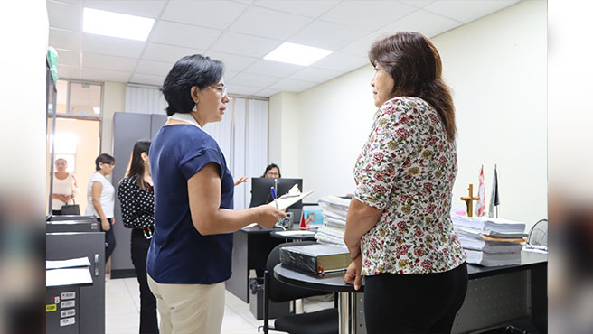 Magistradas de ODANC Callao realizaron primera visita judicial ordinaria a juzgados de Familia
