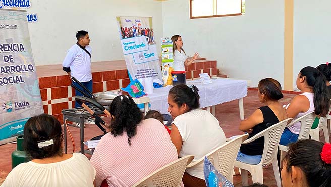 A través de comedores populares comuna paiteña impulsa sesiones demostrativas de loncheras saludables