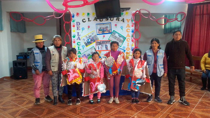 Clausura de vacaciones útiles divertidas en San Pedro de Laraos