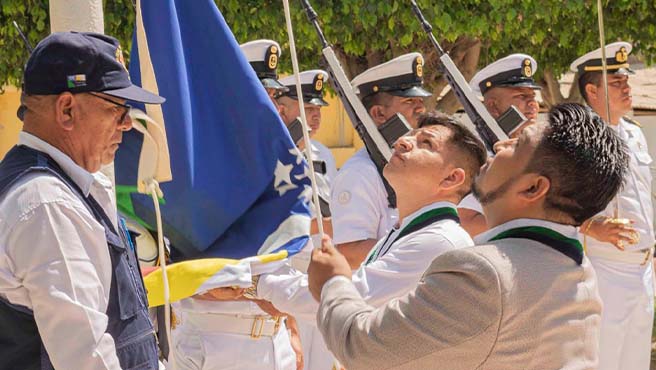 Ceremonia protocolar de la captura del PAILEBOT sacramento por los hermanos Cárcamos