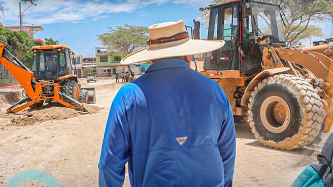 Comuna paiteña inicia trabajos de pistas y veredas en sector el Tablazo