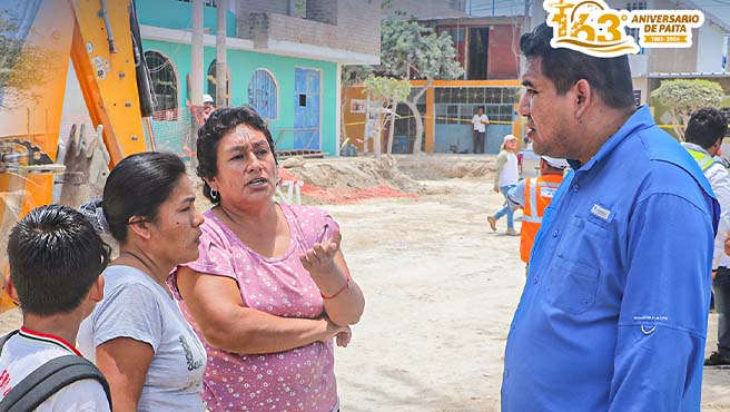 Comuna paiteña inicia trabajos de pistas y veredas en sector el Tablazo