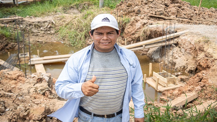 Burgomaestre provincial, visitó e inspección el avance de la Obra.