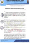 Vista preliminar de documento RESOLUCIÓN GERENCIAL 058-2024- MDT LM-GM