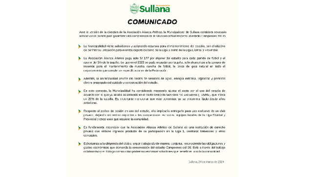 Comunicado