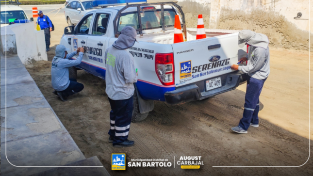  ¡Mantenemos nuestras camionetas de serenazgo en óptimas condiciones!