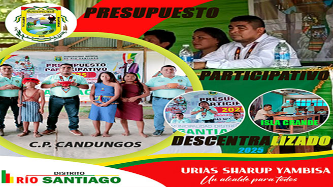 En la imagen se ve el presupuesto participativo descentralizado en las 3 sedes